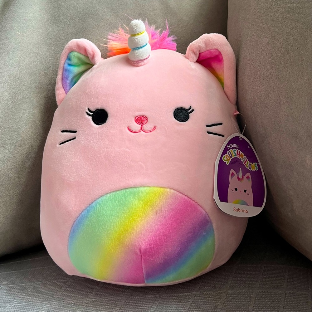 NWT 8” Sabrina Rainbow Caticorn Squishmallow